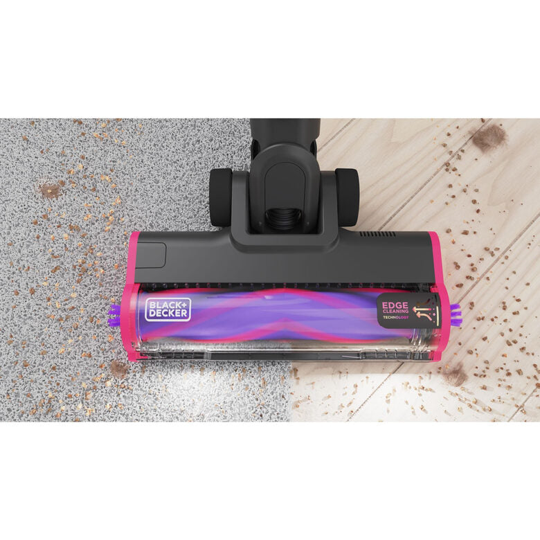 Black & Decker BHFEA640WG Aspirapolvere a bastone Batteria Secco Ciclonico Senza sacchetto 0,75 L Nero, Acciaio inox