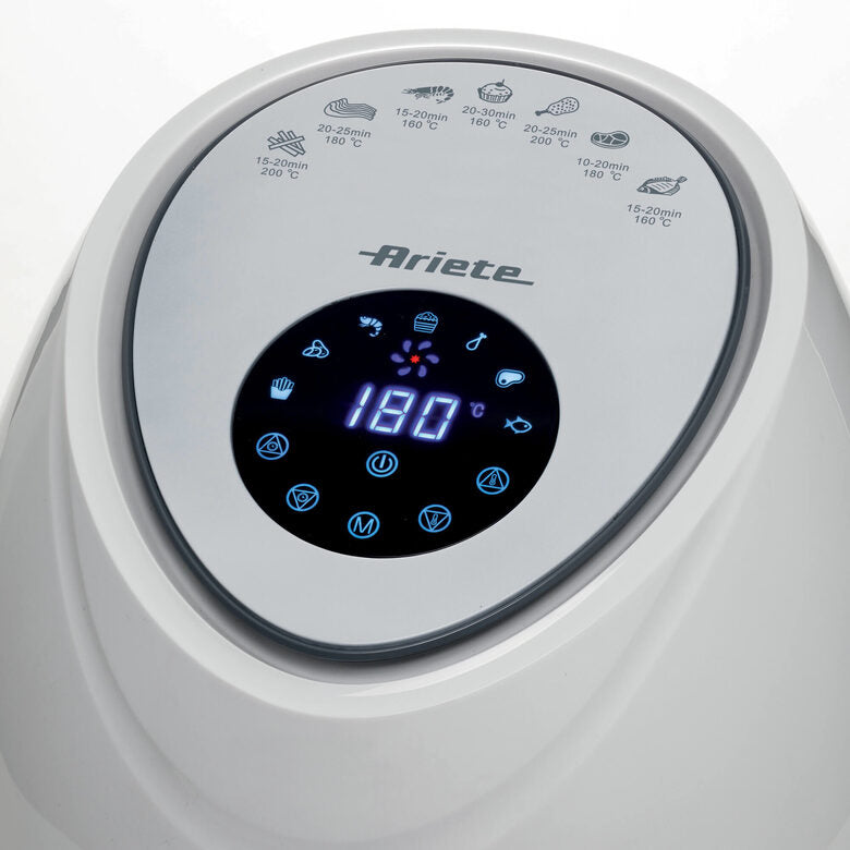 Ariete 4618/03 Singolo 5,5 L Indipendente 1800 W Friggitrice ad aria calda Acciaio inossidabile, Bianco