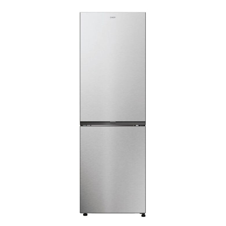 Candy CNCQ2T618EX Fresco 300 Frigorifero Combinato A Libera Installazione, No Frost, Area Fresh 0°C, Classe E, Acciaio Inox