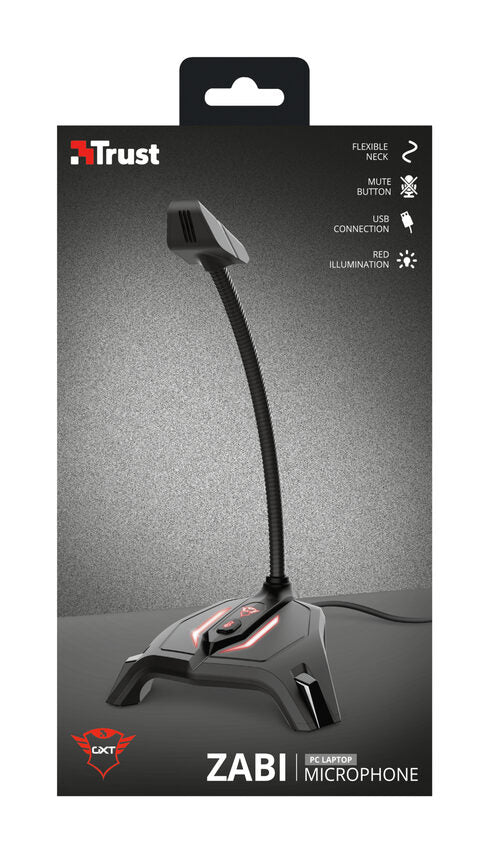 Trust GXT 215 Zabi Nero Microfono per PC