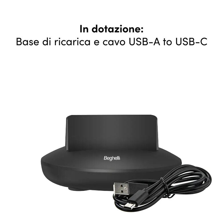 Beghelli SLV41 7,11 cm (2.8") 128 g Nero Telefono per anziani