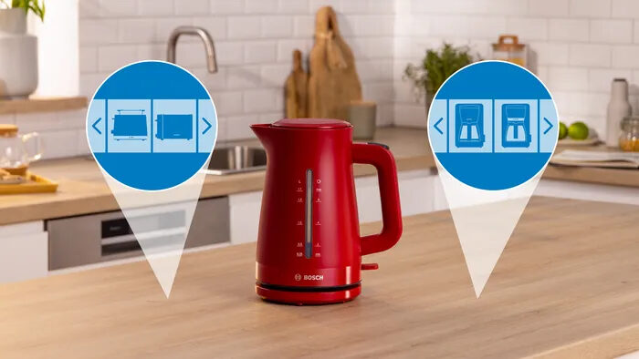 Bosch TWK3M124 Bollitore MyMoment 1.7 l Rosso