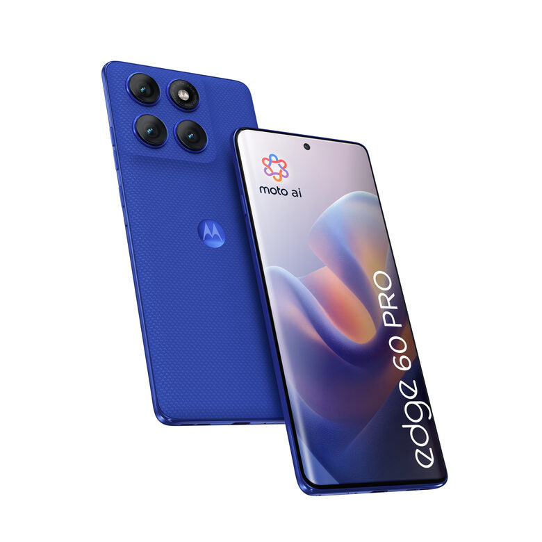 Motorola edge 60 pro con Moto AI (12/512GB, Fotocamera 50+50+10MP, selfie 50MP, Display 6.67" pOLED 120Hz, MediaTek Dimensity 8350, batteria 6000mAh, ricarica 90W, Android 15), PANTONE Dazzl