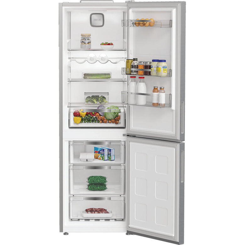 Hotpoint Ariston HPK 26362 XP4E Frigorifero combinato a libera installazione, Dual no frost, 60cm, Classe E, Silver, 37 dbA, h186,5 cm