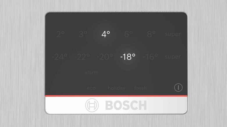 Bosch KGN397LDF Serie 4 Frigorifero Combinato A Libera Installazione, No Frost, Sistema Multi-Airflow, Classe D, Acciaio Inox