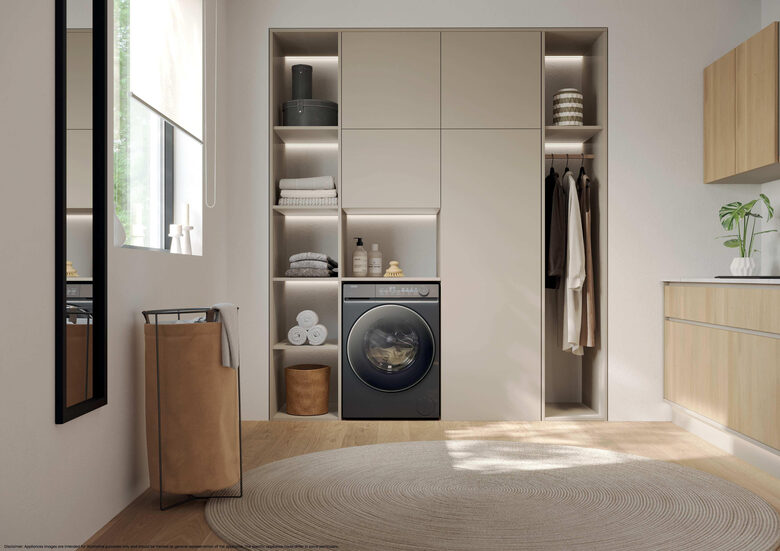 Haier X Series 7, Lavatrice Slim 9 KG, 25% più efficente della classe A, 1400 giri, Antracite, Direct Motion, Vapore, Wi-Fi, Smart AI, Scruscotto Anti-impronta, 360° ABT, HW90-B14367GTUIT