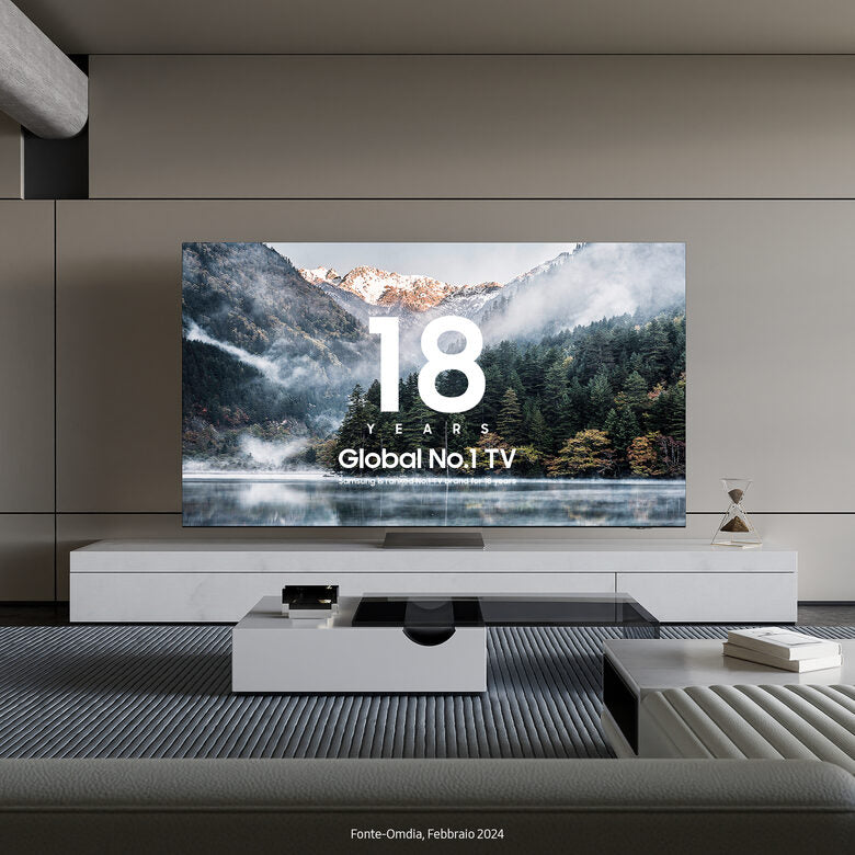 Samsung QN90D TV Neo QLED 4K 98” QE98QN90DATXZT Smart TV Wi-Fi Titan Gray Processore NQ4 AI GEN2, Tecnologia Quantum Matrix, Neo Slim Design, Dolby Atmos