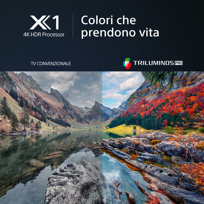 Sony KD-85X75WL Televisione Smart TV 43 Pollici Led 4K Hdr Google TV Bravia Core Flush Surface Design