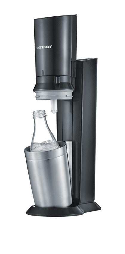 SodaStream Crystal 3.0 Metallo, Acciaio inox Nero