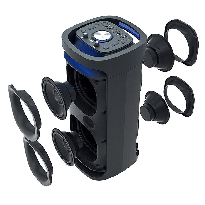Irradio 550922121 altoparlante portatile e per feste Altoparlante da festa Nero 80 W