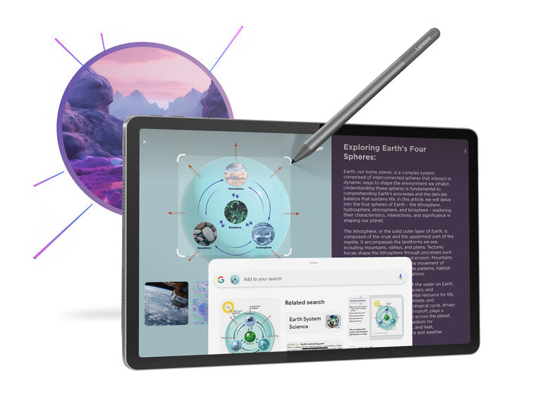 Lenovo Idea Tab - Display 11" 2.5K (2560x1600) IPS 500nits 90Hz - CPU MediaTek Dimensity 6300 - RAM 6GB - Memoria 128GB UFS - Grafica ARM Mali G57 MC2 - Connettività WiFi + 5G Slot Nano-SIM & MicroSD - Android 15 - Tab Pen Inclusi