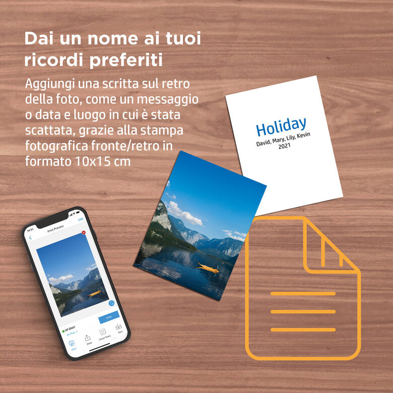 HP ENVY Inspire 7221e Wireless All-in-One Colore Stampante, Instant Ink; Stampa di foto