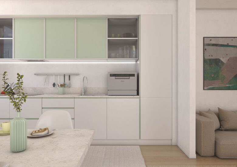 Candy RapidÓ CP 6E51LS Lavastoviglie Libera installazione 6 coperti E