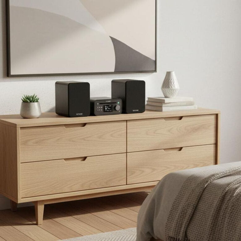 Pure Classic Stereo Mini Microsistema audio per la casa 20 W Nero