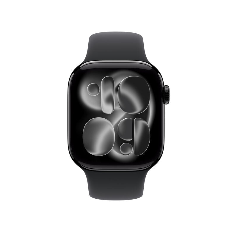 Apple Watch Series 11 GPS 42mm Cassa Alluminio Jet Black con Sport Band Nero - S/M