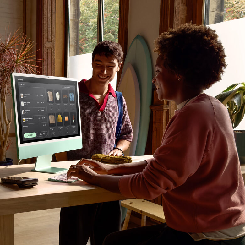 Apple iMac 24"Retina Display 4,5K, Chip M4 con CPU 8‑core, GPU 8‑core, 16GB, 256GB SSD, Argento