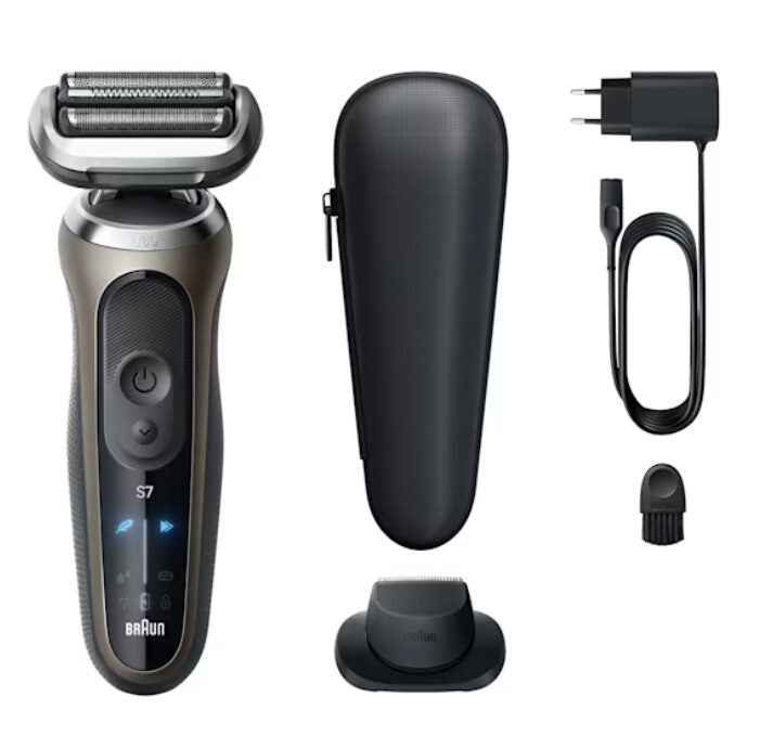 Braun Rasoio barba elettrico SkinFlexRicaricabile Rasoio barba Braun 72 C1200S SERIES 7 SkinFlex Ricaricabile Gold