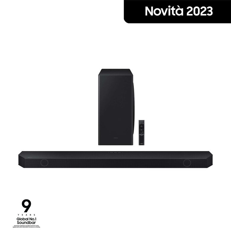Samsung Soundbar HW-Q800C/ZF Serie Q, 11 speaker, Wireless Dolby Atmos, Audio a 5.1.2 canali, Q-Simphony, Compatibile con Alexa e Google Assistant, Black