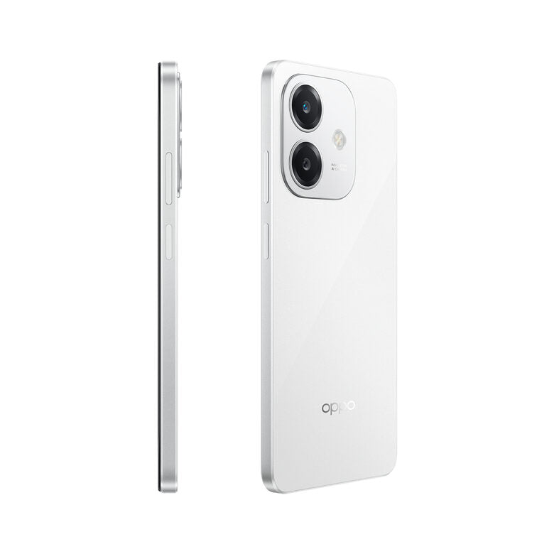 OPPO A40 Smartphone, Fotocamera AI 50MP, Selfie 5MP, Display 6.67” 90HZ LCD HD+, 5100mAh, RAM 12 GB (6+6) + ROM 128GB, IP54, [Versione Italia], Starlight White