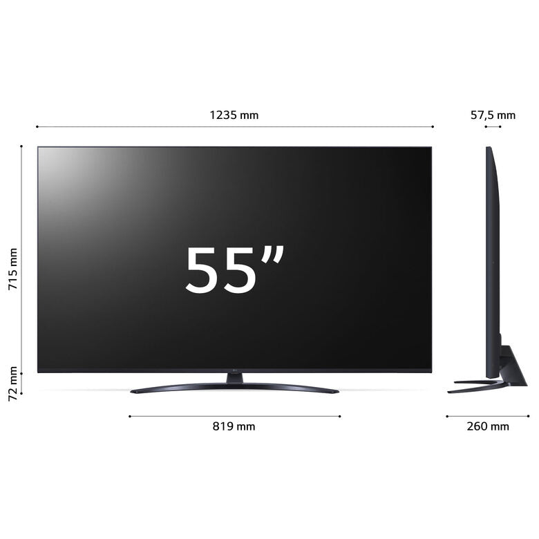 LG UHD 55'' Serie UR81 55UR81006LJ, TV 4K, 3 HDMI, SMART TV