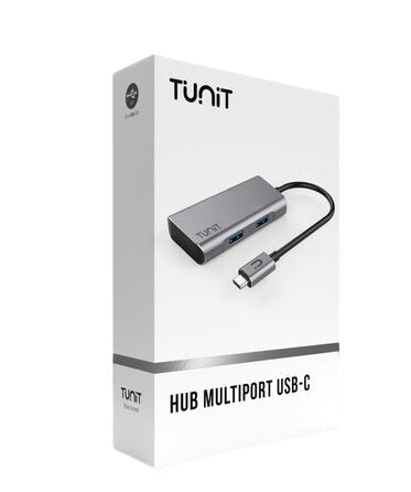 TUNIT TTHCTC3 hub di interfaccia USB 3.2 Gen 1 (3.1 Gen 1) Type-A + Type-C 1280 Mbit/s Nero