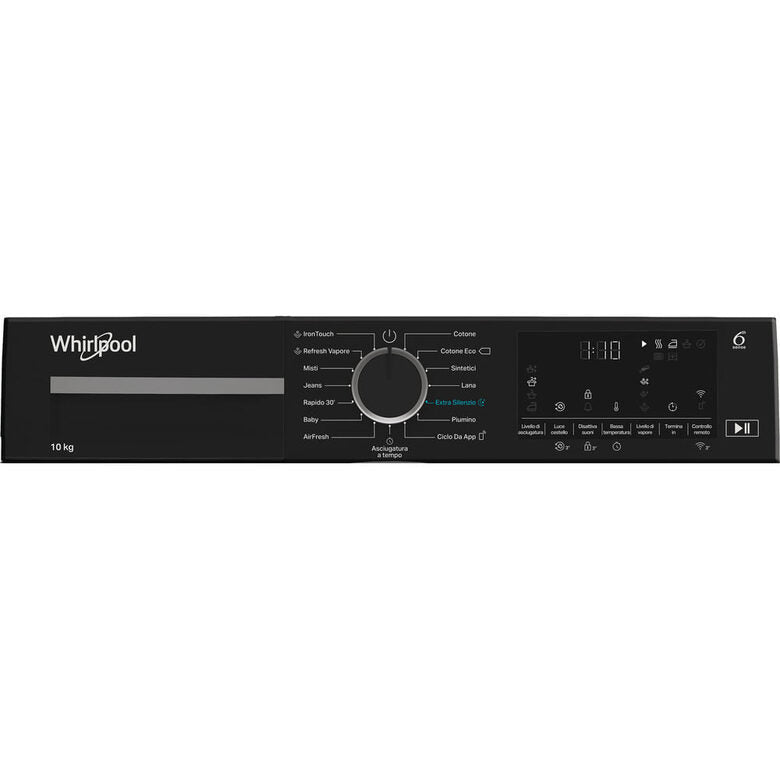 Whirlpool C WD 104M WBS IT, Asciuhatrice 10kg, classe C, colore White, Display digitale XL, Wi-Fi, IronTouch