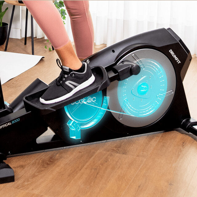 Cecotec Elliptical 8000 Magno Bicicletta ellittica a resistenza magnetica con 8 livelli regolabili manualmente.