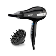 Imetec Asciugacapelli K7 2000, 2200W, Tecnoloiga a ioni, 2 velocità, 3 temperature, Colpo Aria Fredda, Convogliatore Stretto, Diffusore Professionale