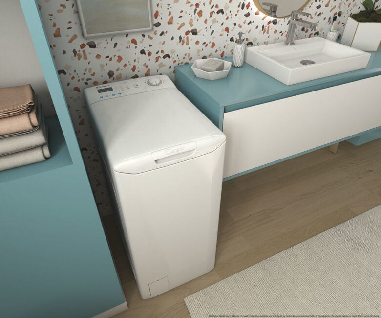 Candy Smart CST 272D3/1-11 lavatrice Caricamento dall'alto 7 kg 1200 Giri/min Bianco