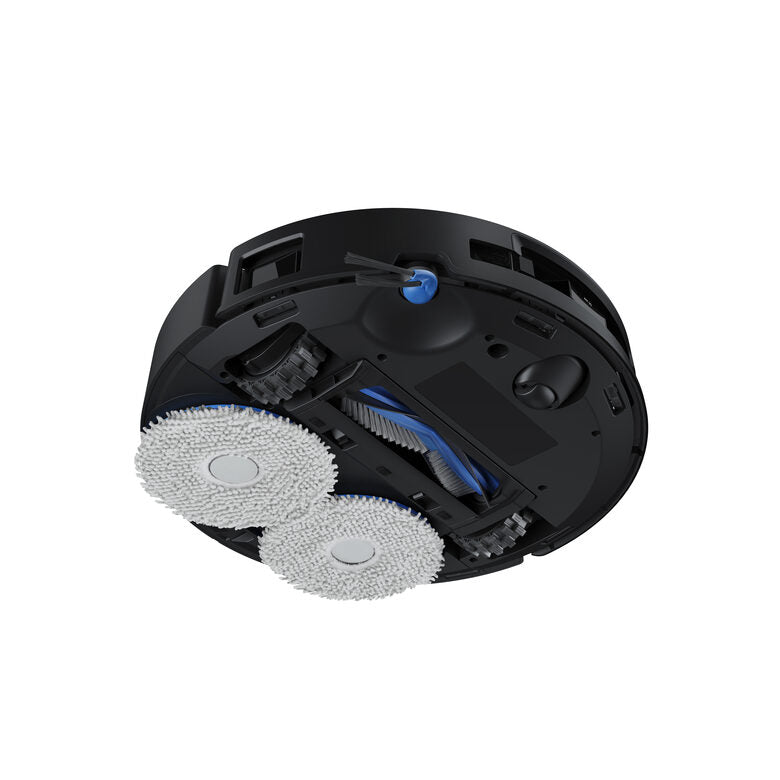 Ecovacs DEEBOT T50 OMNI Gen3, Robot aspirapolvere lavapavimenti, 25.000 Pa, spazzola laterale e mocio a estensione, ZeroTangle 3.0, AIVI 3D 3.0, stazione OMNI All-in-One, lavaggio a 75 °C, 81 mm, Nero