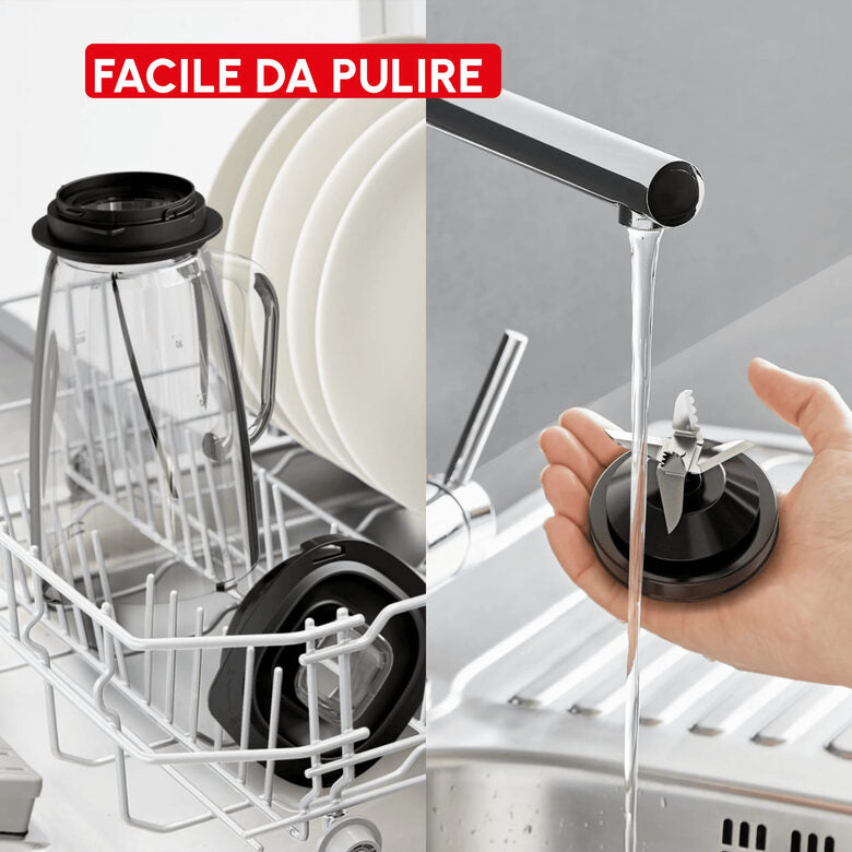 Moulinex Frullatore Blendforce LM5958F0 800 W Caraffa in Vetro 1,9 L Nero