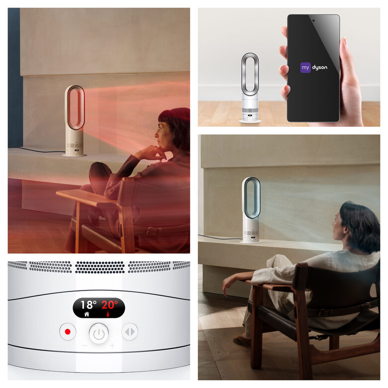 Dyson Hot+Cool HF1 Interno Argento, Bianco Ventilatore domestico senza pale