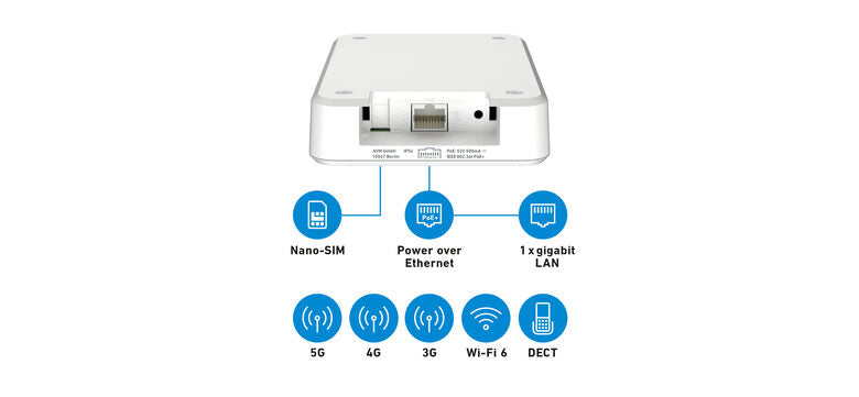 Box FRITZ! 6860 5G Edition International router wireless Gigabit Ethernet Dual-band (2.4 GHz/5 GHz)