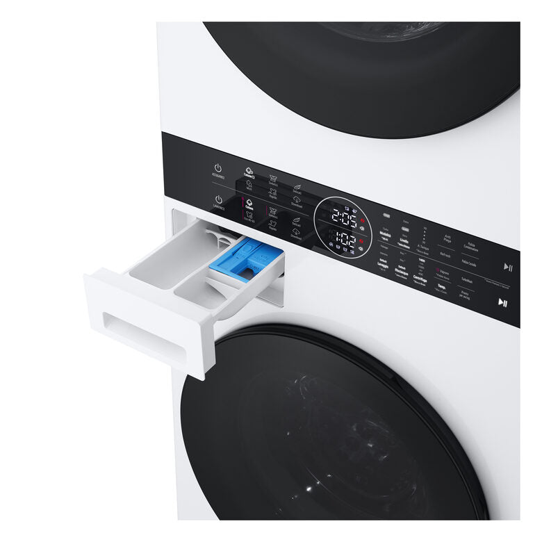 LG WashTower WT1210WWF Colonna Bucato 12/10kg AI DD, Classe A, Pannello unificato