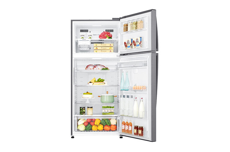 LG GTF744PZPED Frigorifero Combinato A Libera Installazione, Wi-Fi, Dispenser Acqua, Classe E, Inox