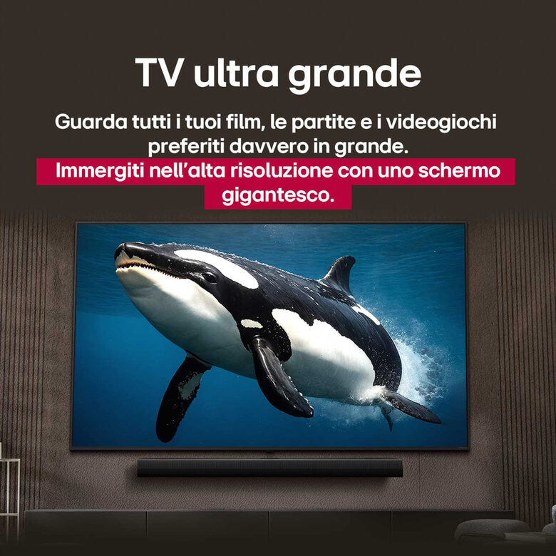 LG UHD AI 43UA75006LA TV Serie UA75 43'' 4K, α7 Gen8, HDR10, 20W, 3 HDMI con Game Optimizer, Smart TV WebOS 25