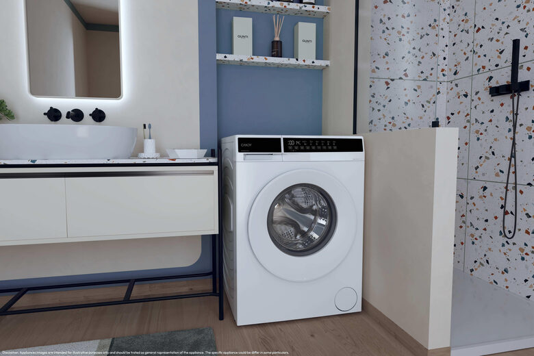 Candy EY 27S7-S Easy Lavatrice Slim A Libera Installazione 7 Kg, 1200 Giri, Inverter, Fresh Vapor, Classe A, Bianco
