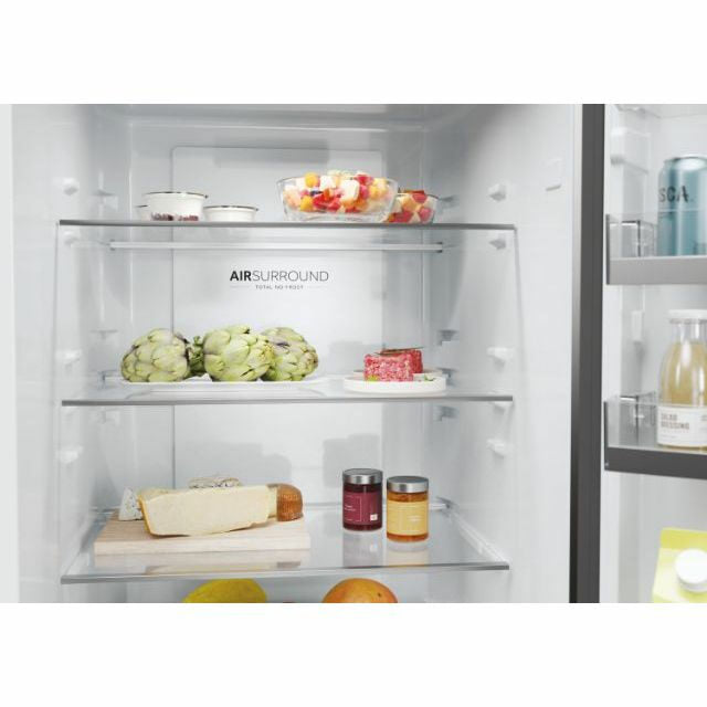 Haier 2D 60 Serie 1 HDW1618DNPK frigorifero con congelatore Libera installazione 341 L D Argento