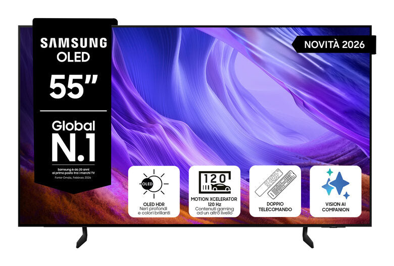 Samsung Smart TV OLED 4K AI 55" QE55S85HAEXZT - Graphite Black