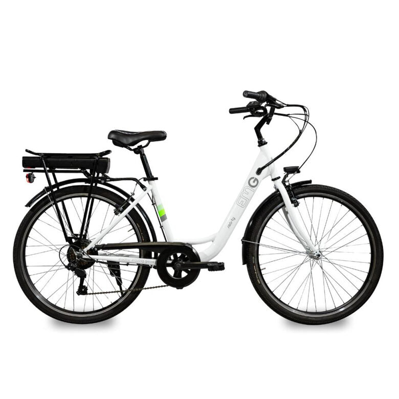EMG Sea-TY 26CST01  E-BIKE Bianca ruote 26"", Batt. 36V 12.8ah, motore 250W, autonom. 50/60km