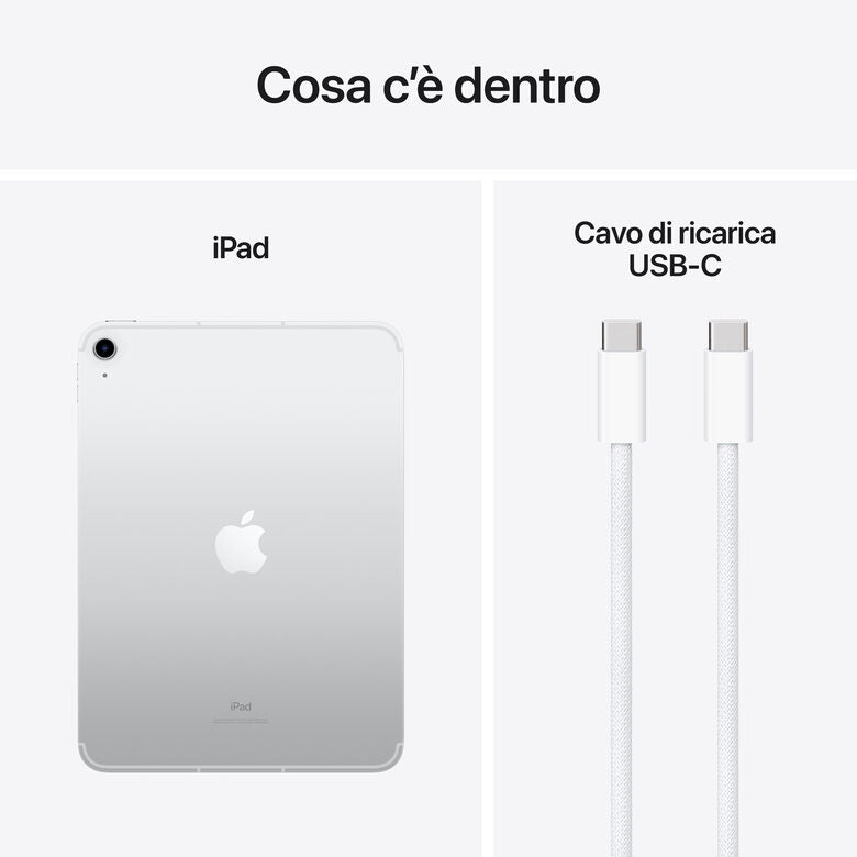 Apple iPad (10^gen.) 10.9 Wi-Fi + Cellular 256GB - Argento