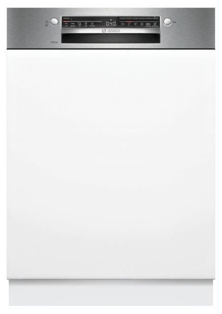 Bosch SMI2HTS06E Serie 2, Classe C, Lavastoviglie da incasso con frontalino, 60 cm, Acciaio spazzolato