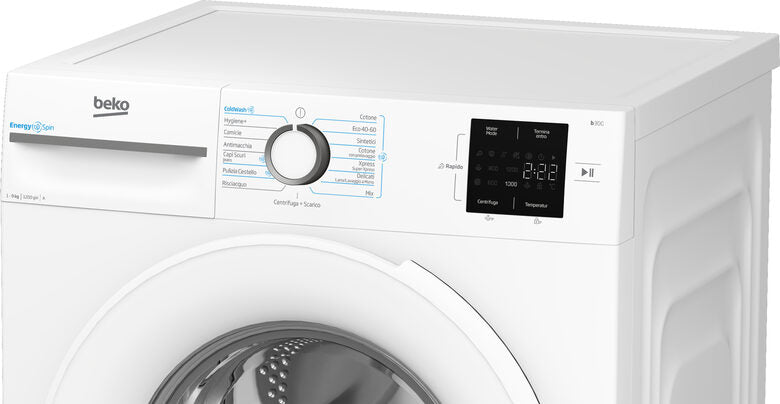 Beko BMWU3921W: Lavatrice EnergySpin 9kg, Classe A, 1200giri