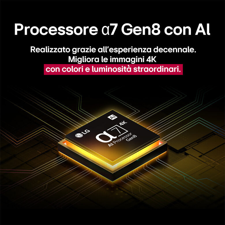 LG NanoCell AI 50NANO81A6A TV Serie NANO81 50'' 4K, α7 Gen8, HDR10, 20W, 3 HDMI con Game Optimizer, Smart TV WebOS 25