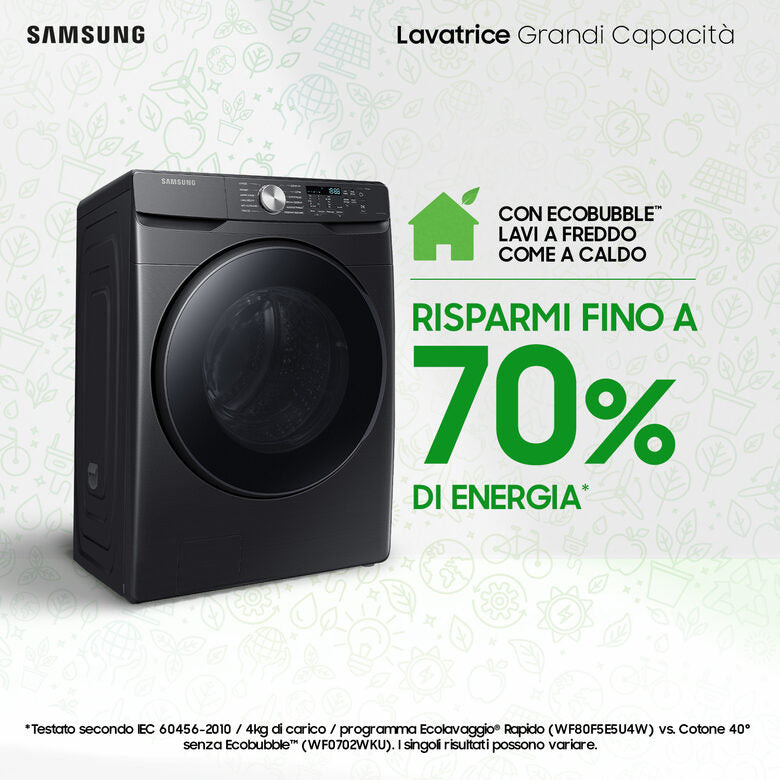 Samsung WF18T8000GV lavatrice Caricamento frontale 18 kg 1100 Giri/min C Nero