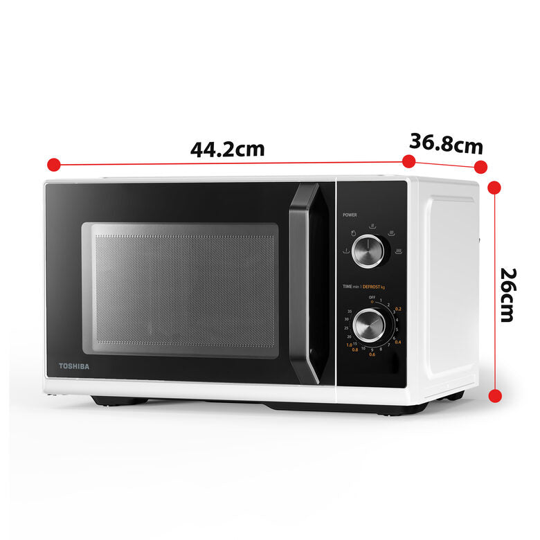 Toshiba MW3-MM20PF(WH) forno a microonde Bianco Solo microonde Superficie piana 20 L 800 W