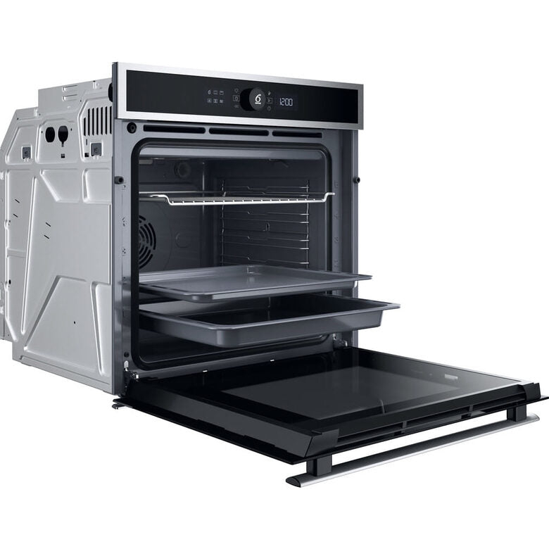 Whirlpool WOI4IS8HM0XA Forno a incasso multifunzione Inox 17 funzioni Pizza310° Cook4 Steam+ classe A+ 73Lt, Idrolisi