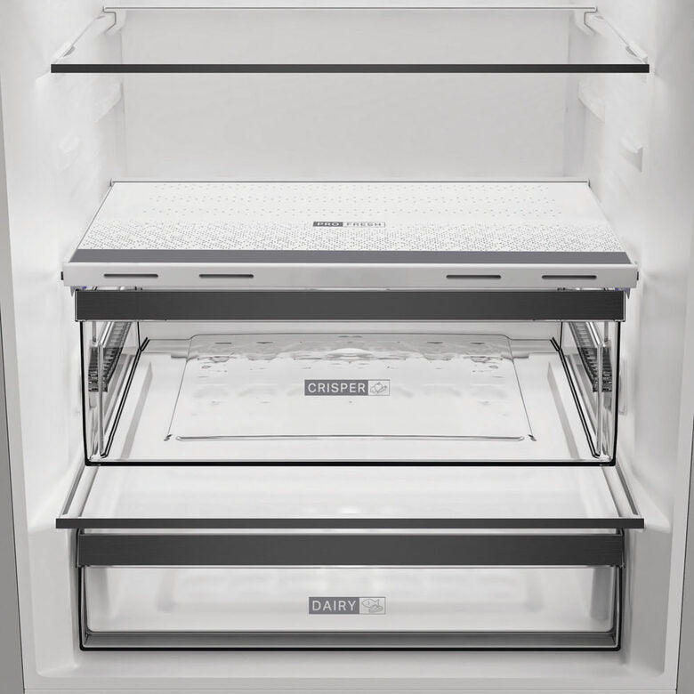 Whirlpool WHK2 6493 X5E Frigorifero Combinato A Libera Installazione, Dual No Frost, Tecnologia 6° Senso, Activ0°, Fresh Box+, Cladde D, Inox