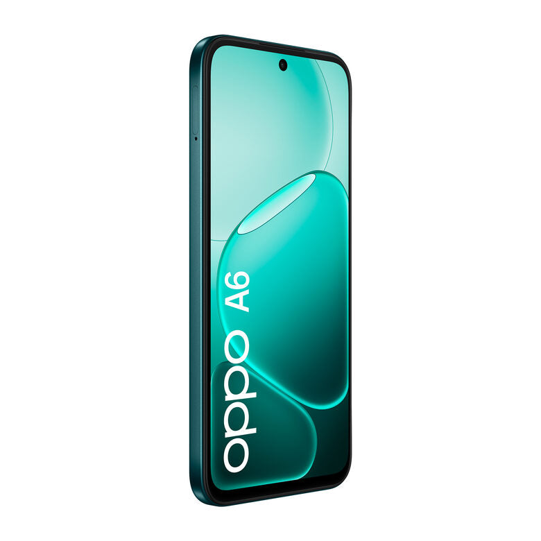 OPPO A6 AI Smartphone, doppia fotocamera 50MP+2, Selfie 8MP, Display 6.75” 120HZ IPS HD+, 6550mAh, RAM 6GB(Esp2GB/4GB/6GB)+ROM 256GB [Versione Italia], Sapphire Black