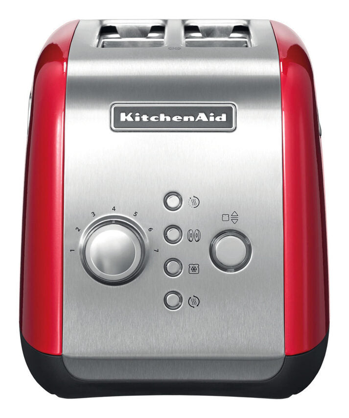 KitchenAid 5KMT221EER 7 2 fetta/e 1100 W Rosso, Acciaio inox